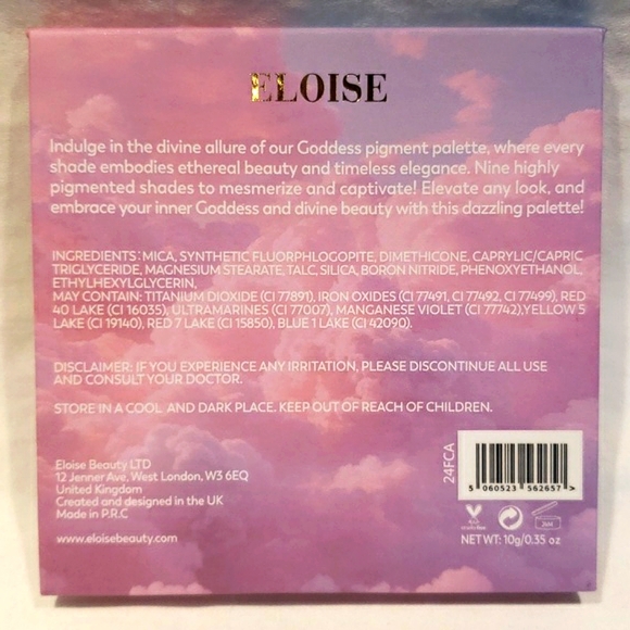 Eloise brand Goddess eyeshadow 9 pan palette  New. - Picture 5 of 8